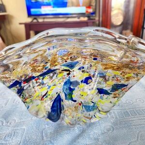 Vintage mutant glass bowl